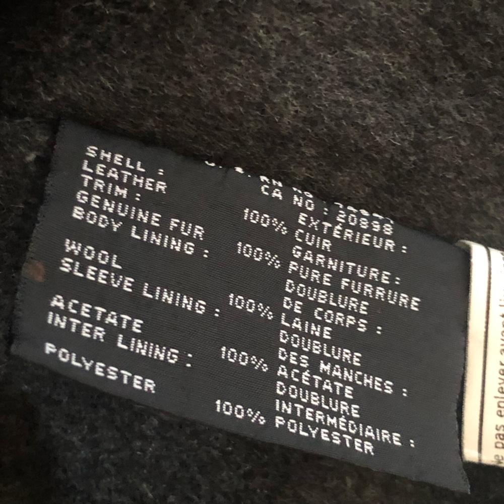 Hugo Boss Black Soft Leather Removeable Sheepskin Collar Bomber Jacket Men's 46 - Picture 12 of 16